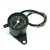 Mini Tacho Tachometer schwarz mit Kontrollleuchten | Motorrad | Harley | Fighter | Chopper | Custom | K=1,4