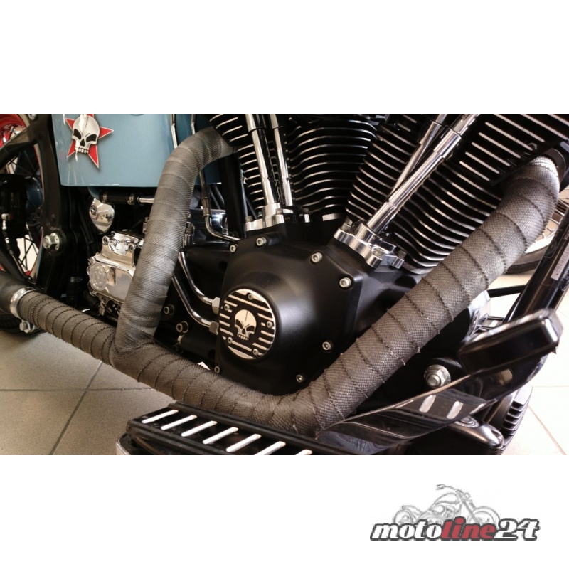 7,5m Auspuffband Thermo Tec Hitzeschutzband Kupfer 5cm Harley Yamaha Honda NEU 