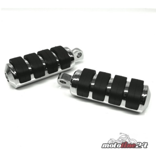 Footpegs Soft-Ride large chrome | for Harley-Davidson models 84 up